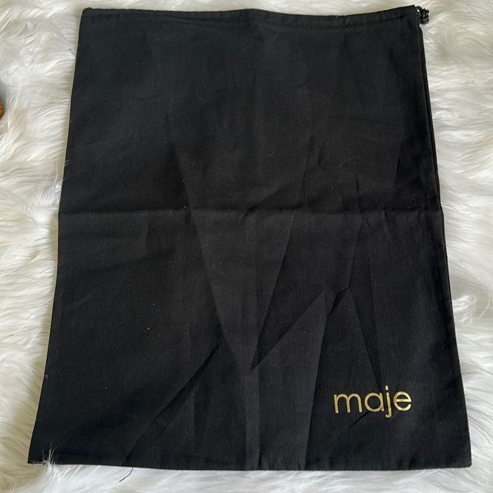 MAJE Black‎ Drawstring Designer Dust Bag Luxury  Medium-large
